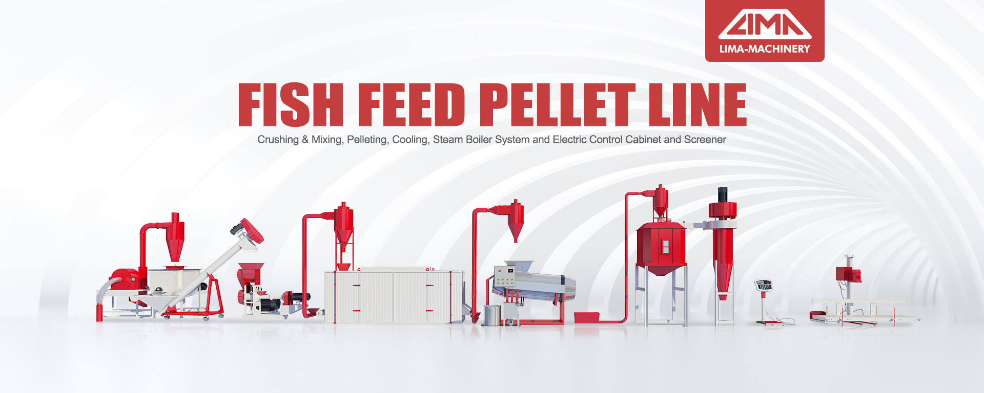 fish feed pellet line